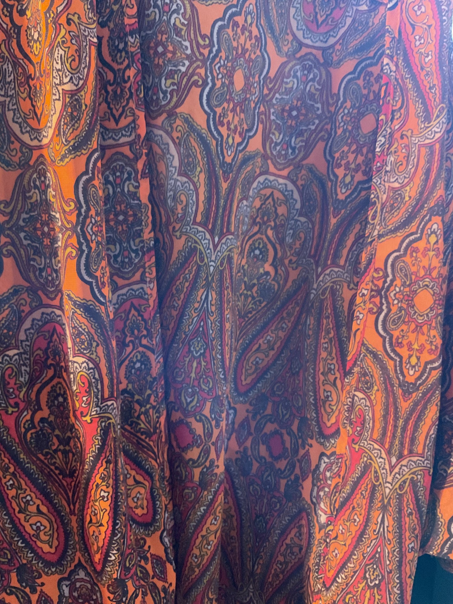 Orange & Paisley Design Duster