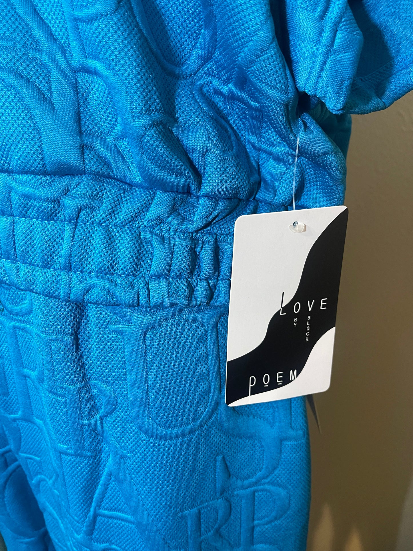 NWT Blue Short-Sleeve Hooded Set XL (Best Fit Large)