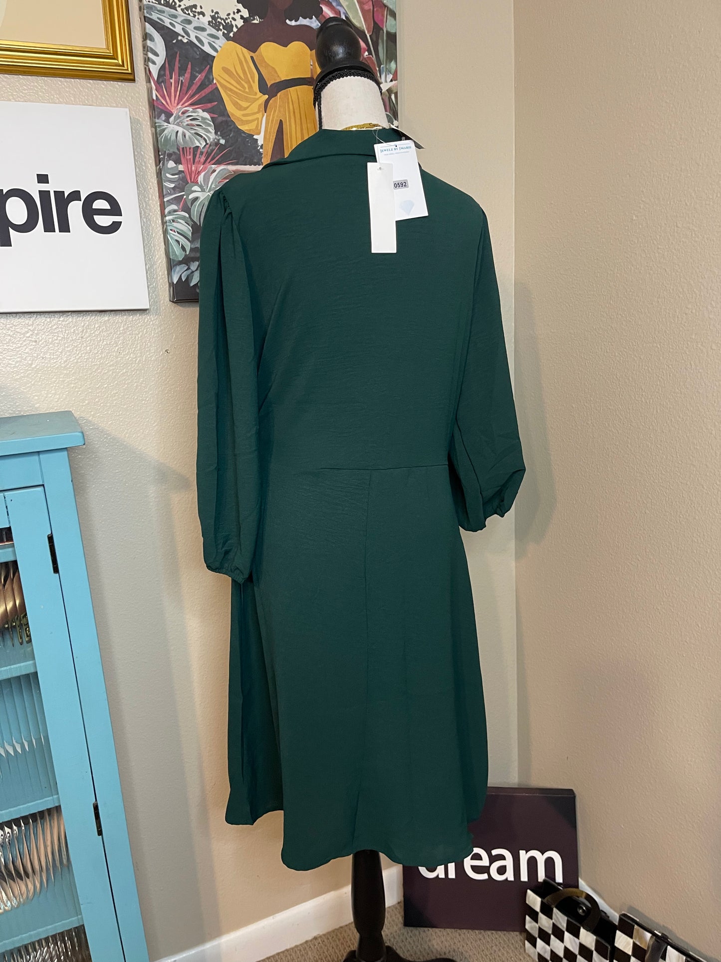NEW Green Wrap Dress by Nadine West - XL