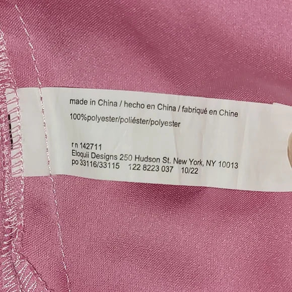 NEW Pink Satin Eloquii Spaghetti Strap Dress - 18