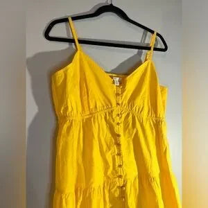 NEW Yellow tiered Cato maxi Dress - 26/28