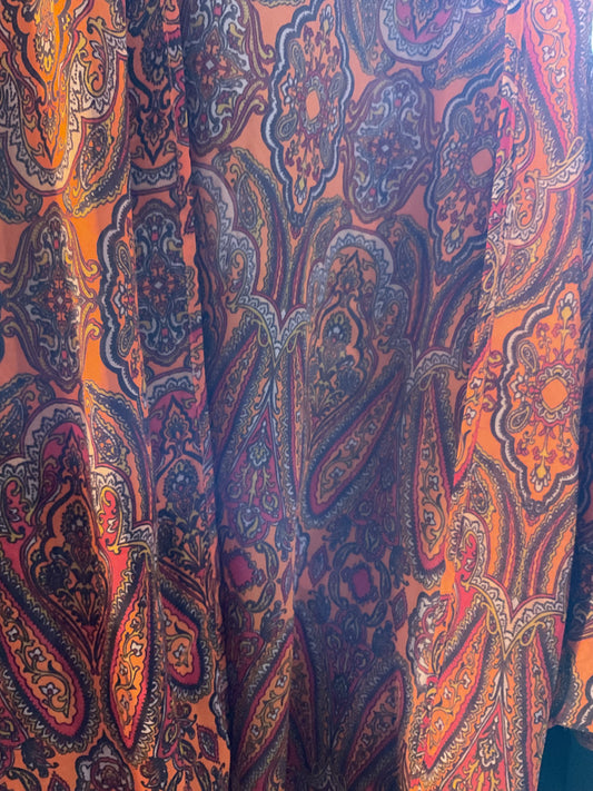 Orange & Paisley Design Duster