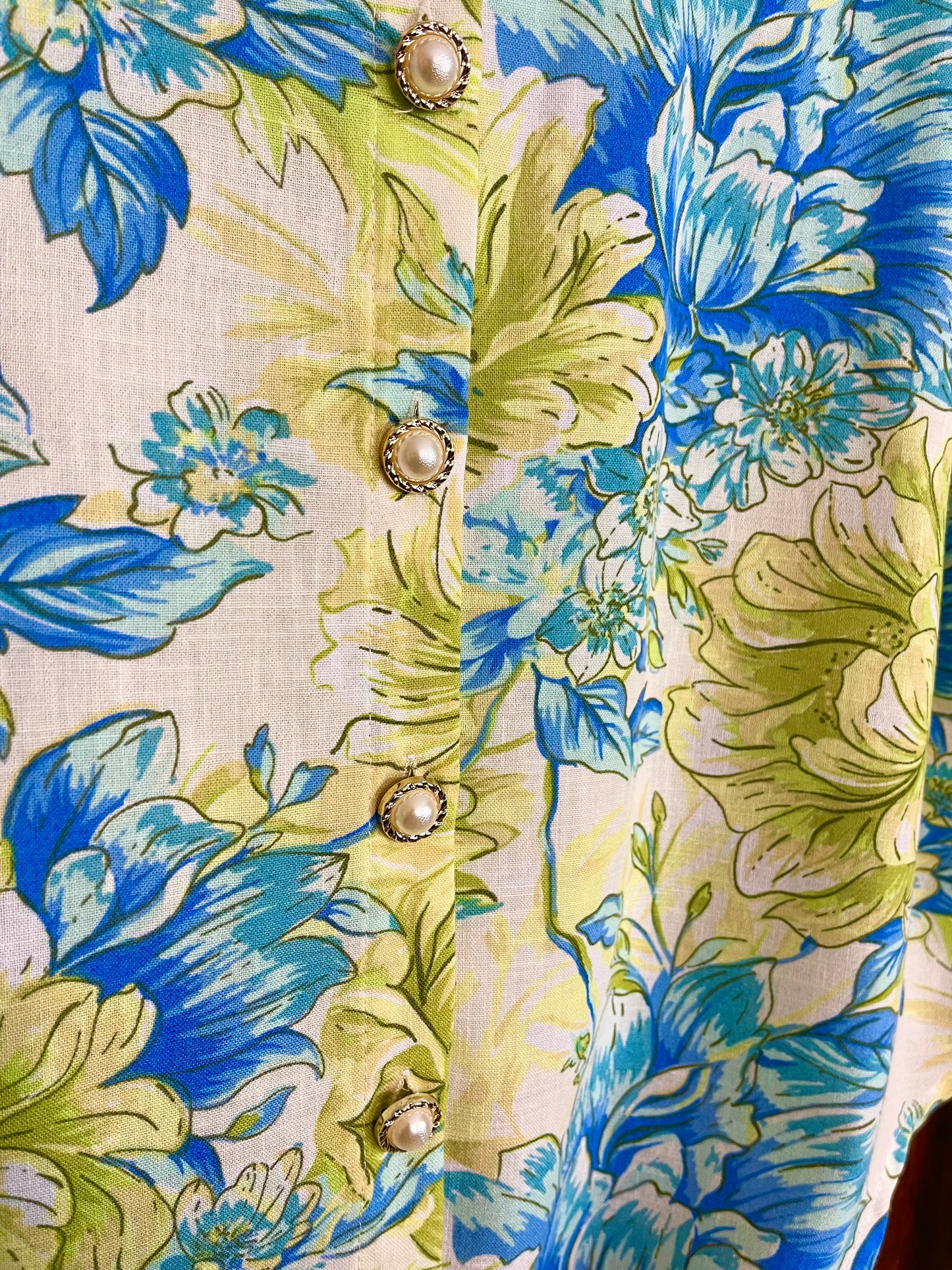 Green/Blue Floral 2-Piece Set by Rich&Famous - Large