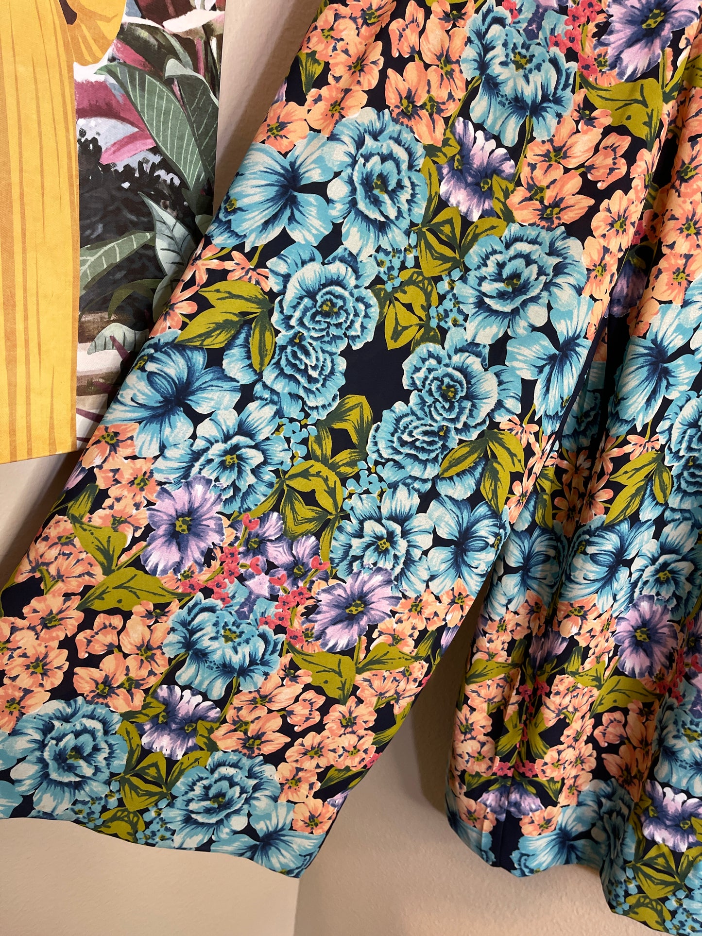 Floral Artwork Palazzo Pants - Best Fit Size 12