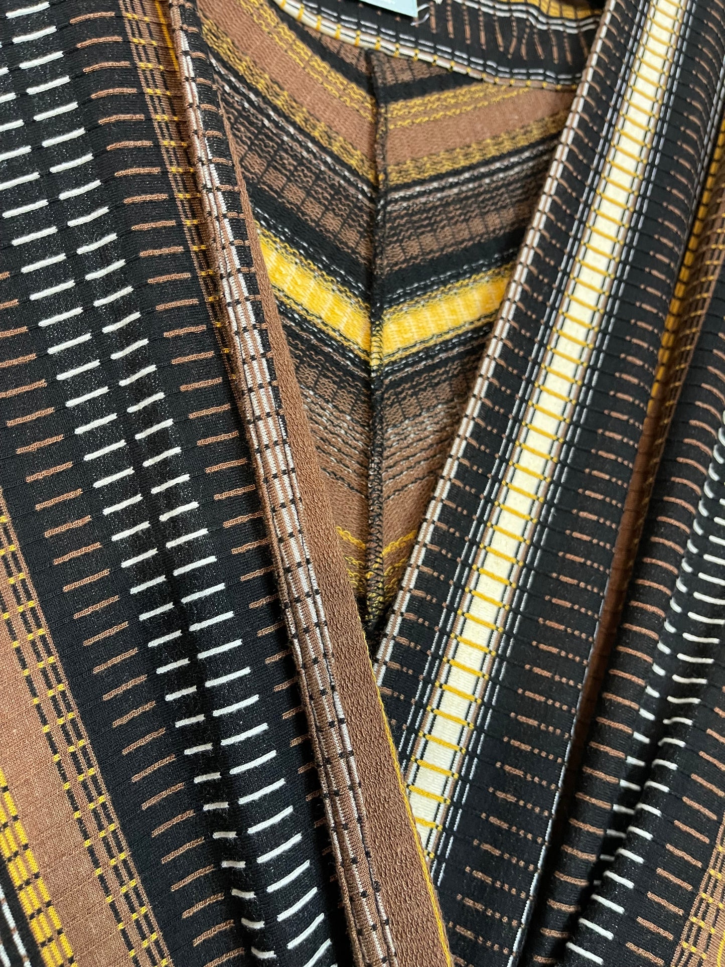 Maeve by Anthropologie Striped Wrap-Style Midi Dress (1X)