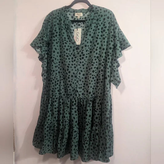 Gigio Plus Ruffle Dress - 1XL