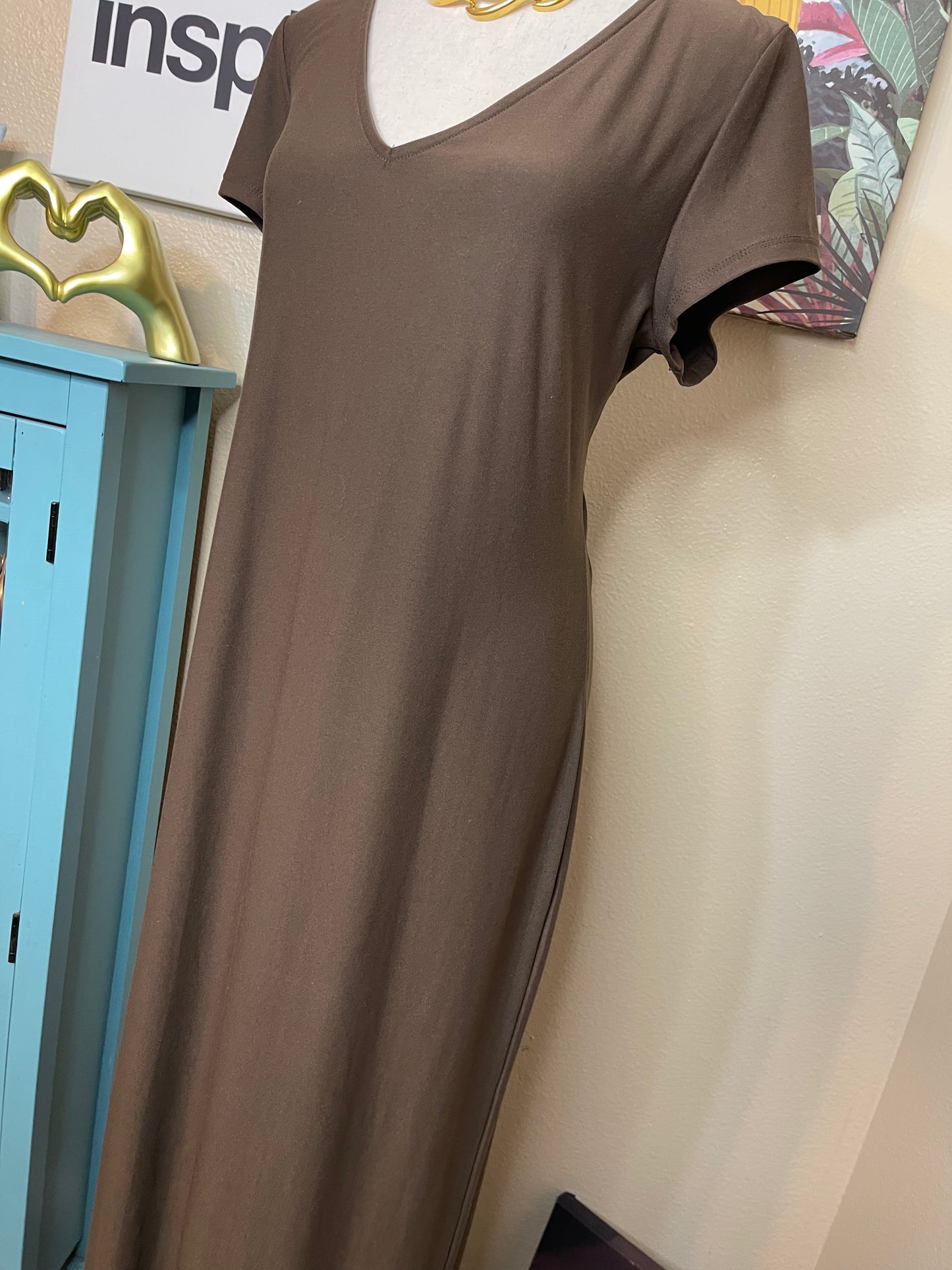Brown Maxi Dress by NB - Tag XL (Best fit Med - Large)