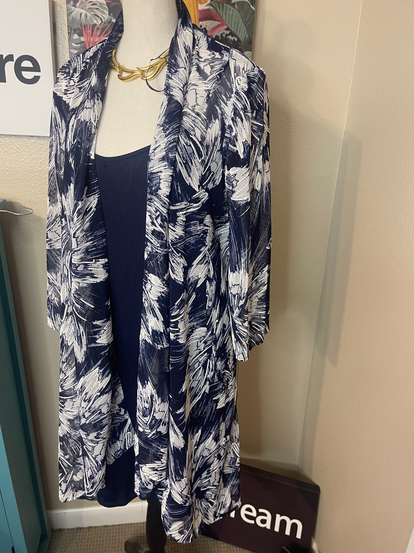 Floral Cardigan Shirt - 14/Large-XLarge