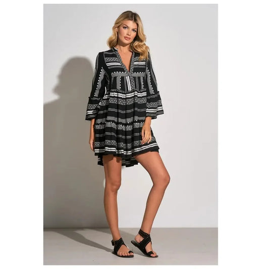 Elan Cotton Babydoll Dress - M