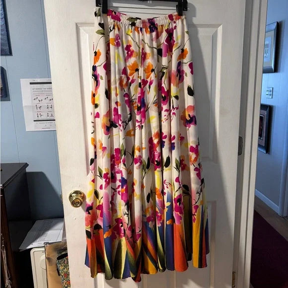 Floral Statement Maxi Skirt by Lucky and Coco - M